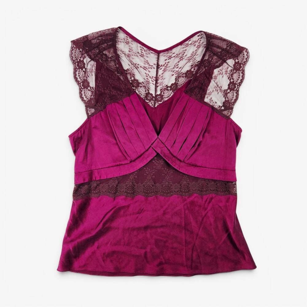 Y2k Moda International Silk Top Lace Detail - Medium